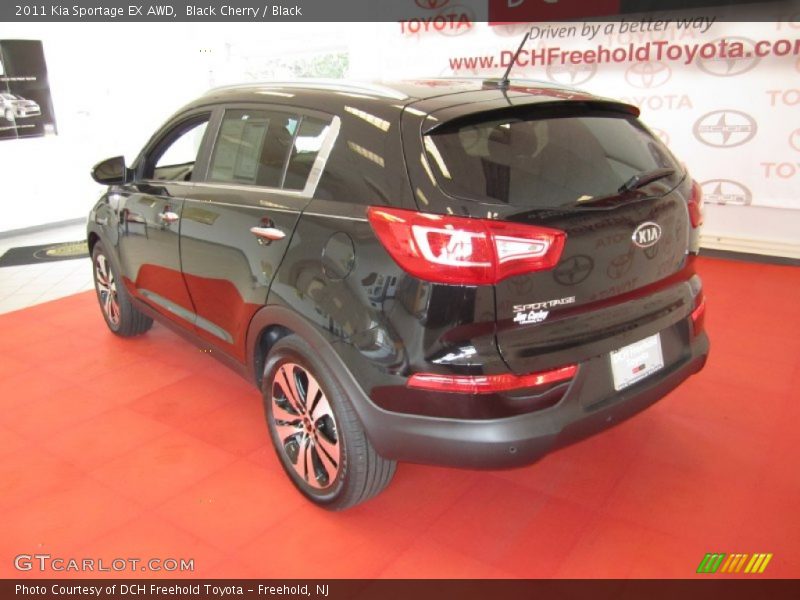 Black Cherry / Black 2011 Kia Sportage EX AWD