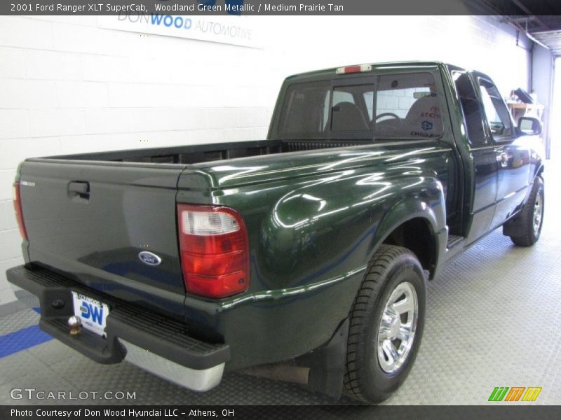 Woodland Green Metallic / Medium Prairie Tan 2001 Ford Ranger XLT SuperCab