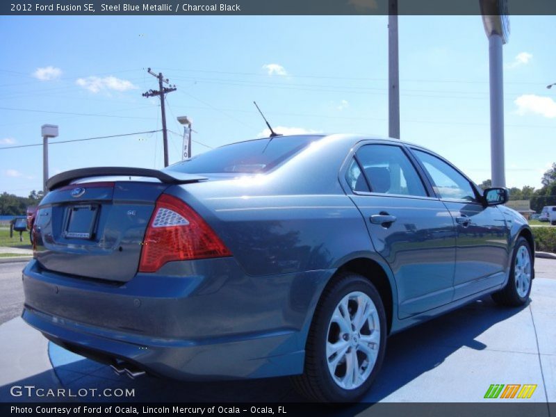 Steel Blue Metallic / Charcoal Black 2012 Ford Fusion SE