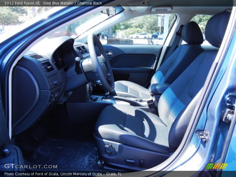 Steel Blue Metallic / Charcoal Black 2012 Ford Fusion SE