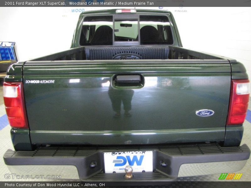 Woodland Green Metallic / Medium Prairie Tan 2001 Ford Ranger XLT SuperCab