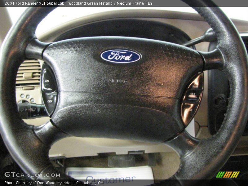 Woodland Green Metallic / Medium Prairie Tan 2001 Ford Ranger XLT SuperCab