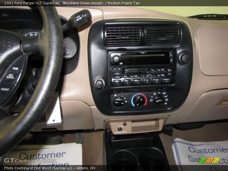 Woodland Green Metallic / Medium Prairie Tan 2001 Ford Ranger XLT SuperCab
