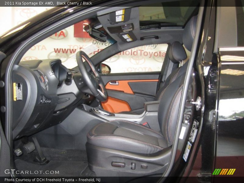 Black Cherry / Black 2011 Kia Sportage EX AWD