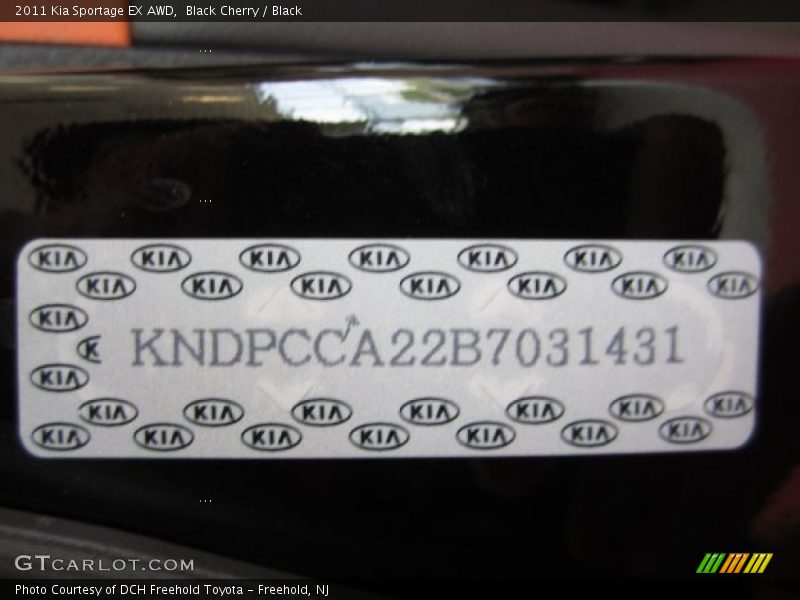 Black Cherry / Black 2011 Kia Sportage EX AWD