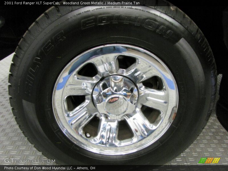 Woodland Green Metallic / Medium Prairie Tan 2001 Ford Ranger XLT SuperCab