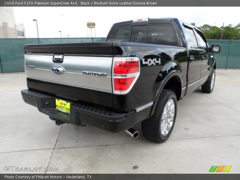 Black / Medium Stone Leather/Sienna Brown 2009 Ford F150 Platinum SuperCrew 4x4