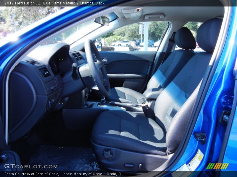 Blue Flame Metallic / Charcoal Black 2012 Ford Fusion SE