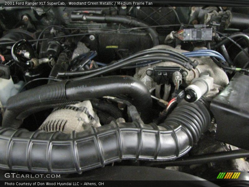 Woodland Green Metallic / Medium Prairie Tan 2001 Ford Ranger XLT SuperCab