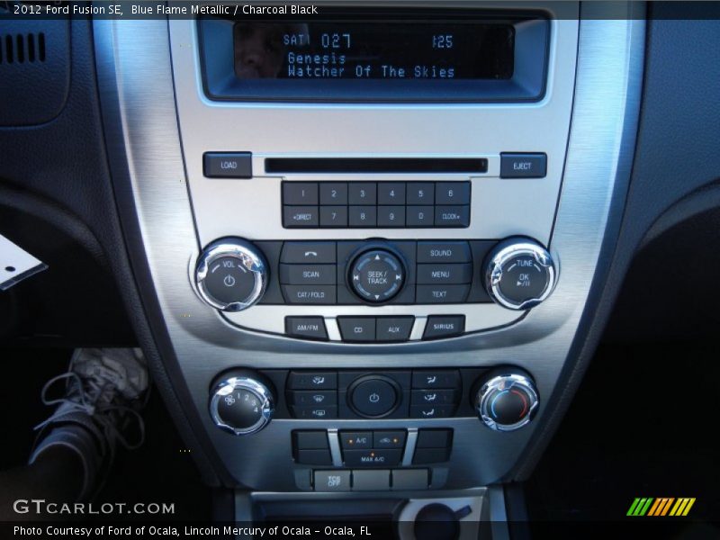 Blue Flame Metallic / Charcoal Black 2012 Ford Fusion SE