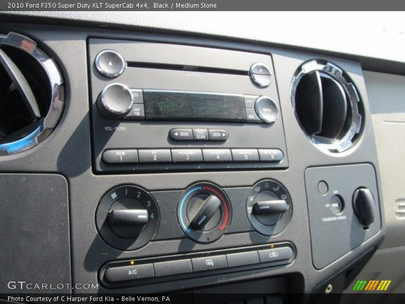 Black / Medium Stone 2010 Ford F350 Super Duty XLT SuperCab 4x4