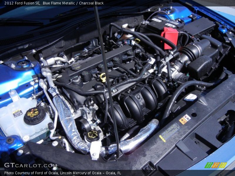 Blue Flame Metallic / Charcoal Black 2012 Ford Fusion SE