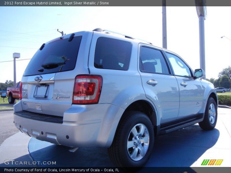Ingot Silver Metallic / Stone 2012 Ford Escape Hybrid Limited