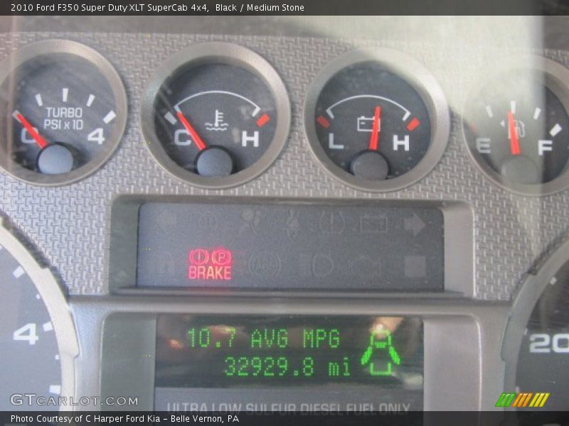 Black / Medium Stone 2010 Ford F350 Super Duty XLT SuperCab 4x4