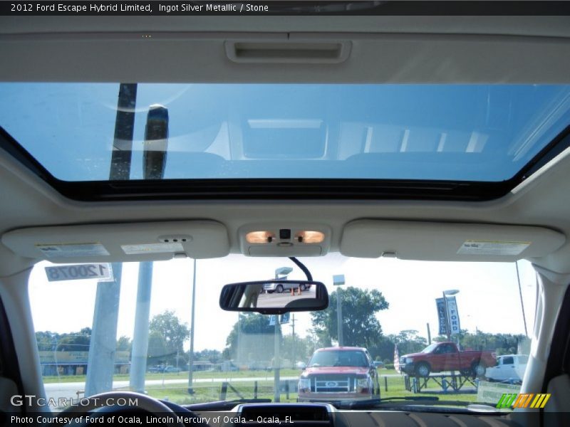 Ingot Silver Metallic / Stone 2012 Ford Escape Hybrid Limited