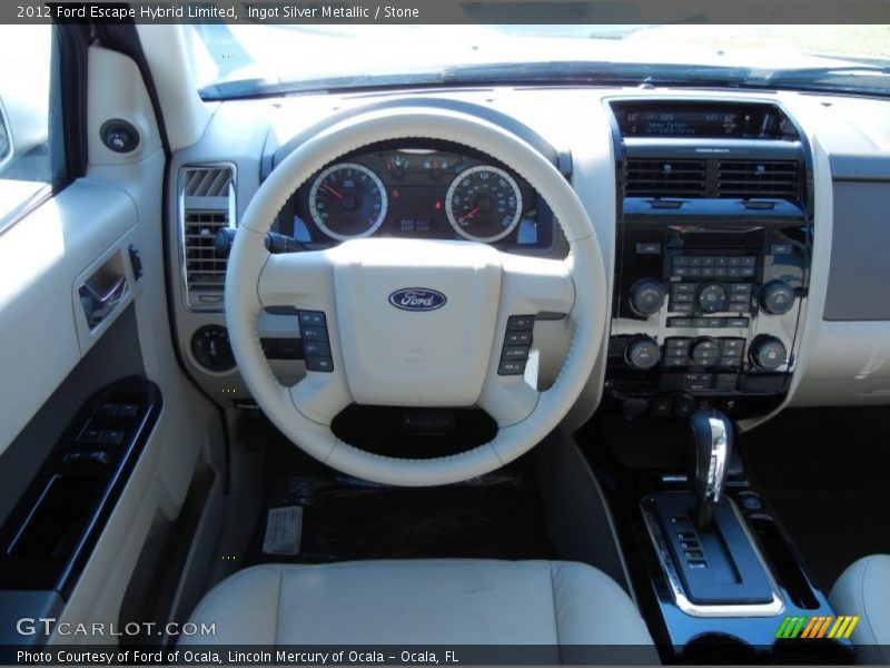 Ingot Silver Metallic / Stone 2012 Ford Escape Hybrid Limited