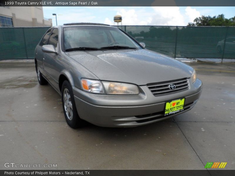 Antique Sage Pearl / Oak 1999 Toyota Camry XLE V6