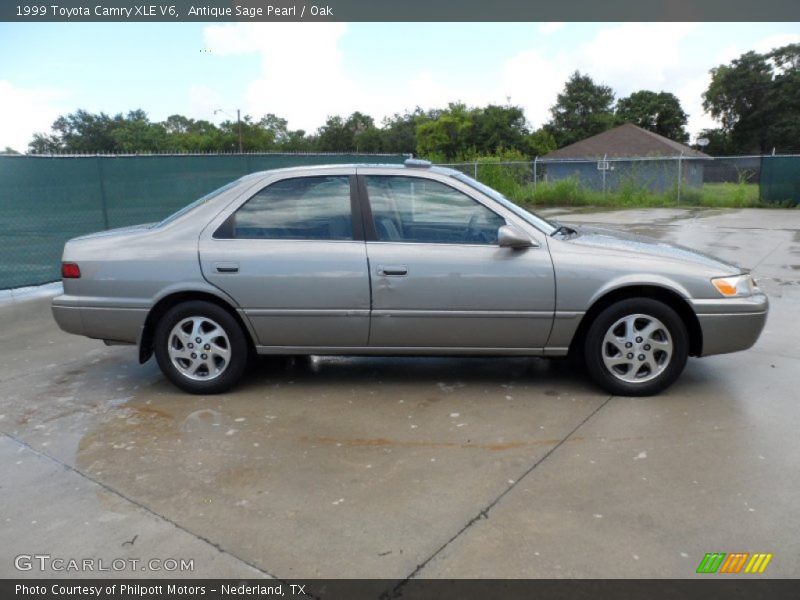Antique Sage Pearl / Oak 1999 Toyota Camry XLE V6