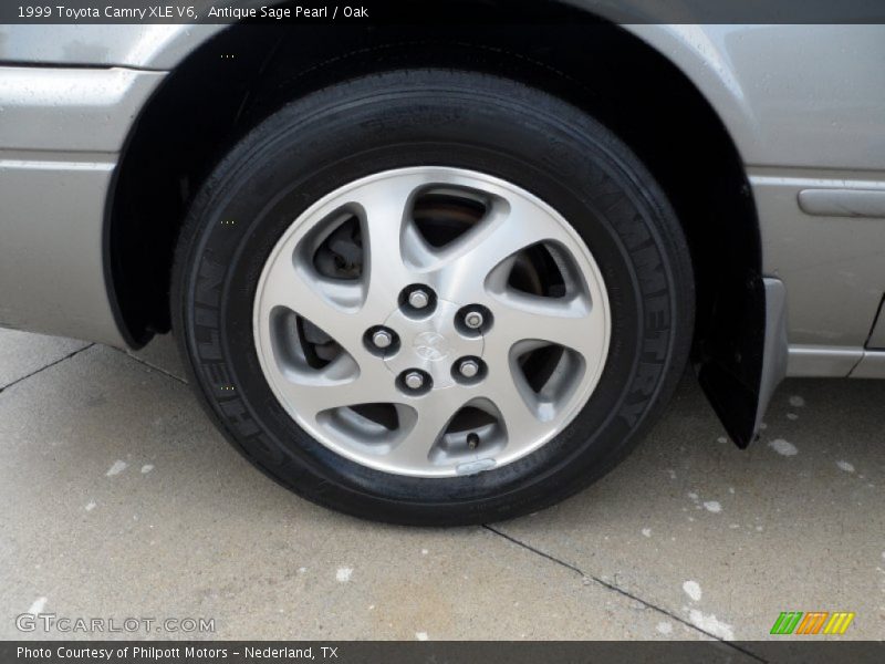 Antique Sage Pearl / Oak 1999 Toyota Camry XLE V6
