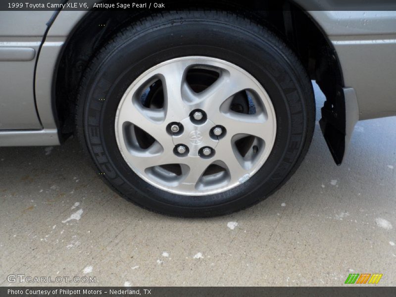 Antique Sage Pearl / Oak 1999 Toyota Camry XLE V6
