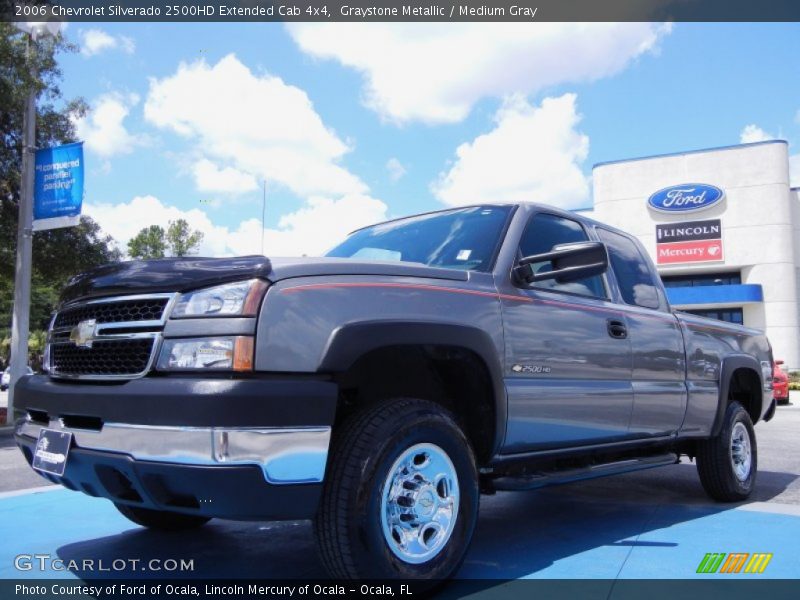 Graystone Metallic / Medium Gray 2006 Chevrolet Silverado 2500HD Extended Cab 4x4