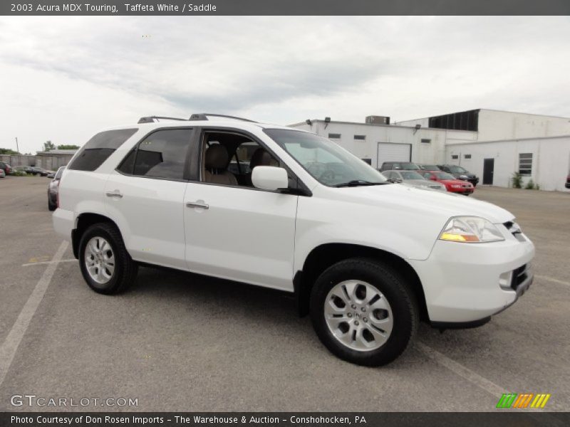 Taffeta White / Saddle 2003 Acura MDX Touring