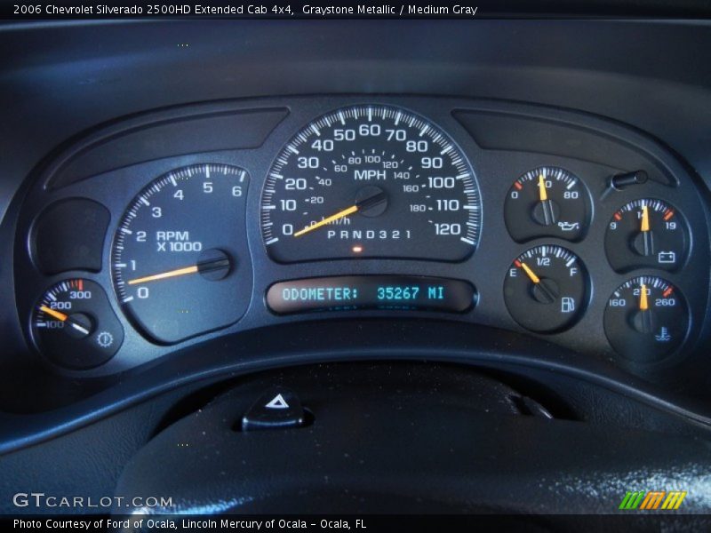 Graystone Metallic / Medium Gray 2006 Chevrolet Silverado 2500HD Extended Cab 4x4