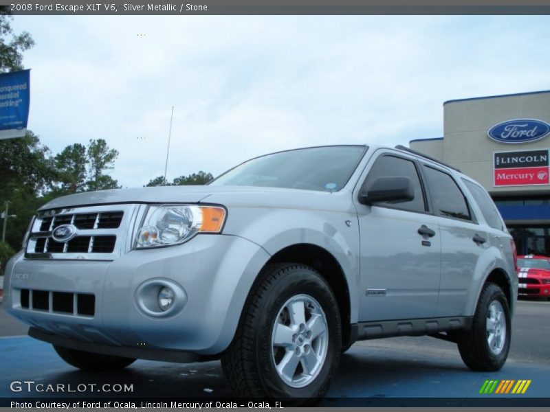 Silver Metallic / Stone 2008 Ford Escape XLT V6