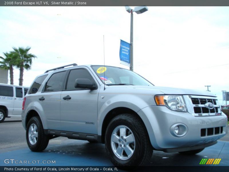 Silver Metallic / Stone 2008 Ford Escape XLT V6