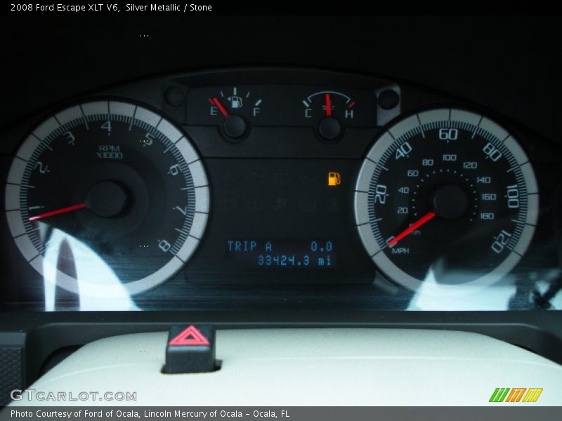 Silver Metallic / Stone 2008 Ford Escape XLT V6