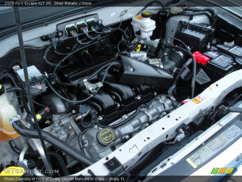 Silver Metallic / Stone 2008 Ford Escape XLT V6