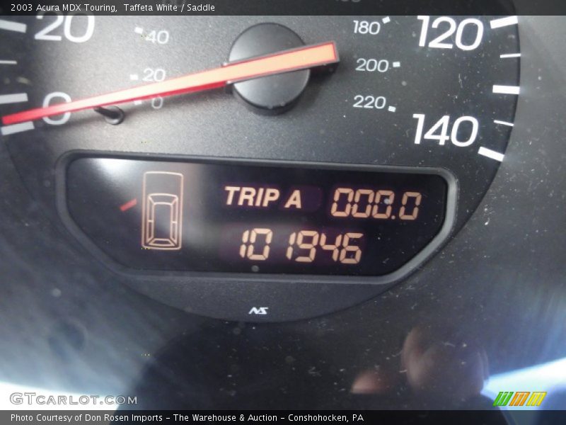 Taffeta White / Saddle 2003 Acura MDX Touring