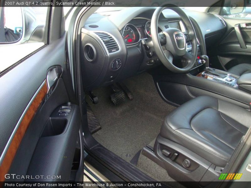 Sycamore Green Metallic / Black 2007 Audi Q7 4.2 quattro