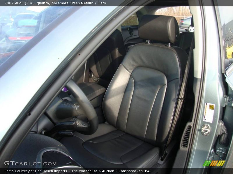Sycamore Green Metallic / Black 2007 Audi Q7 4.2 quattro