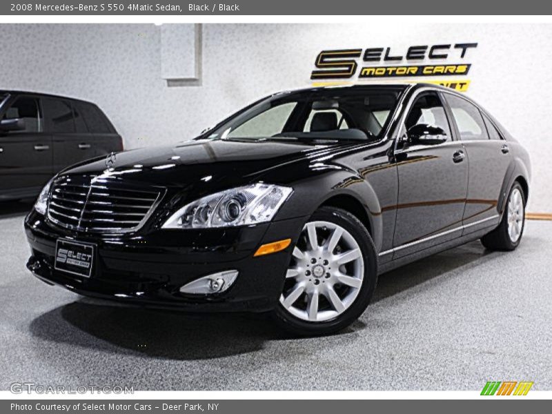 Black / Black 2008 Mercedes-Benz S 550 4Matic Sedan