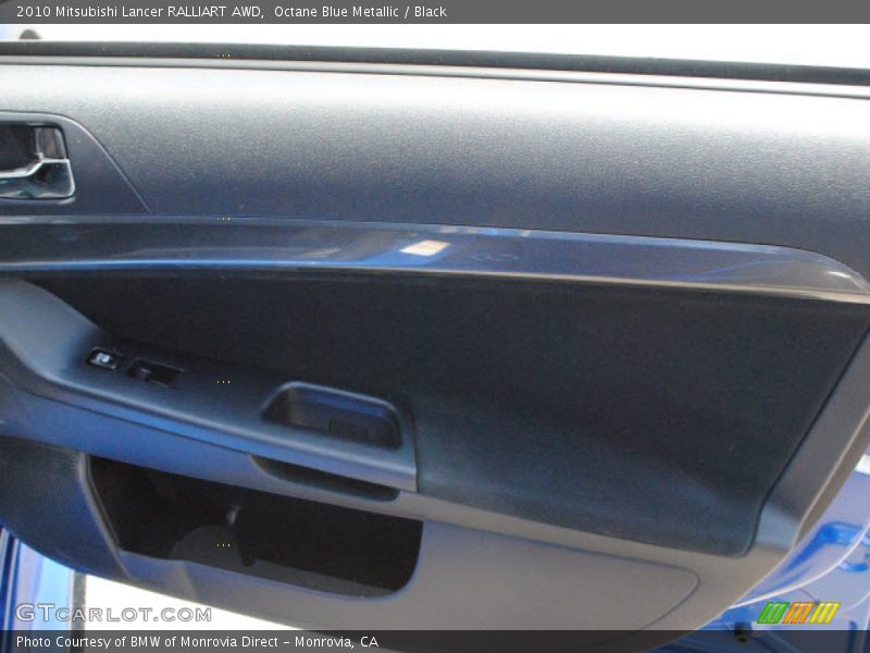 Octane Blue Metallic / Black 2010 Mitsubishi Lancer RALLIART AWD