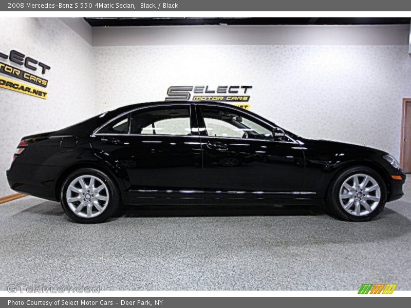 Black / Black 2008 Mercedes-Benz S 550 4Matic Sedan