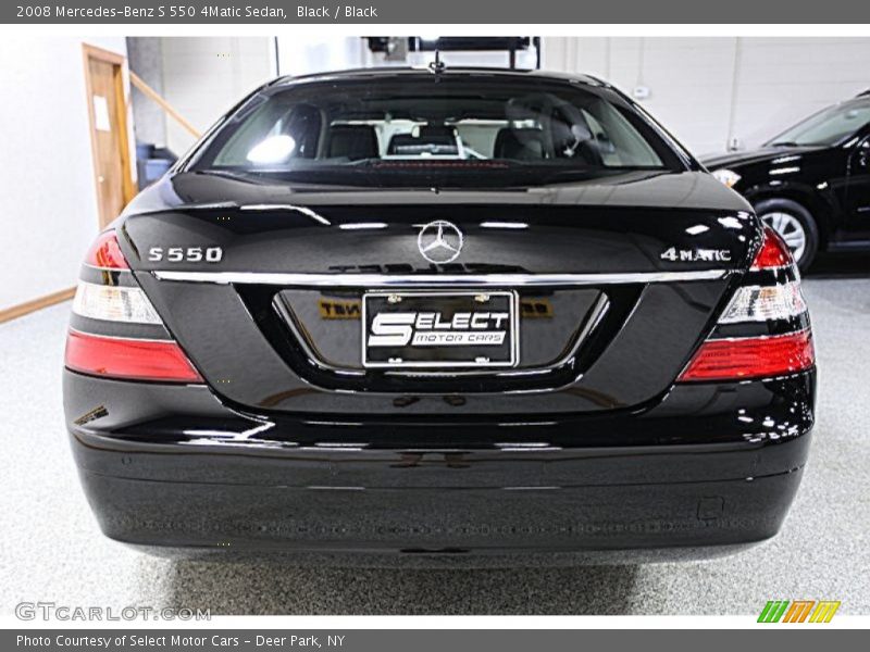 Black / Black 2008 Mercedes-Benz S 550 4Matic Sedan