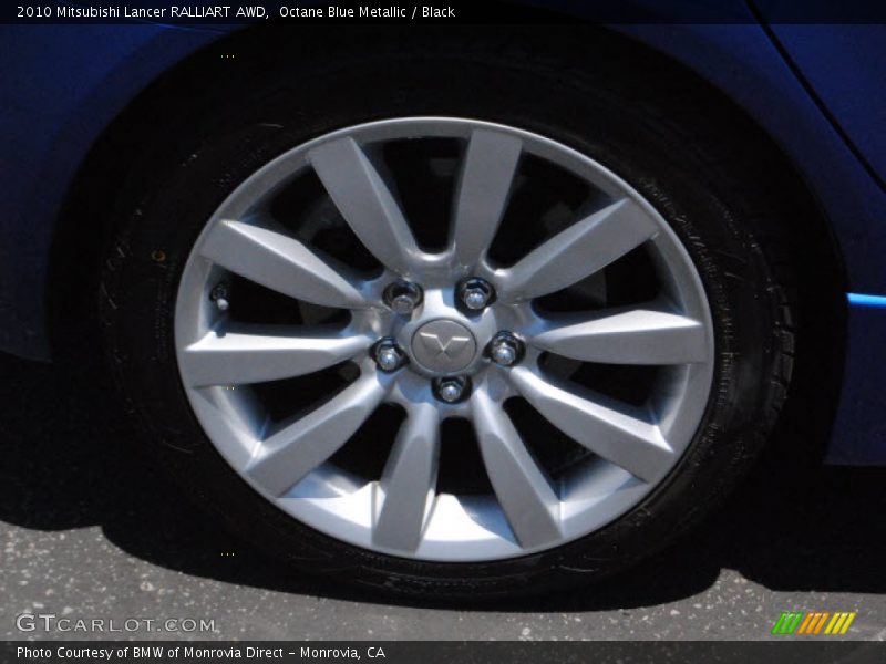 Octane Blue Metallic / Black 2010 Mitsubishi Lancer RALLIART AWD