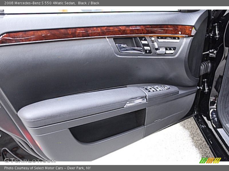 Black / Black 2008 Mercedes-Benz S 550 4Matic Sedan