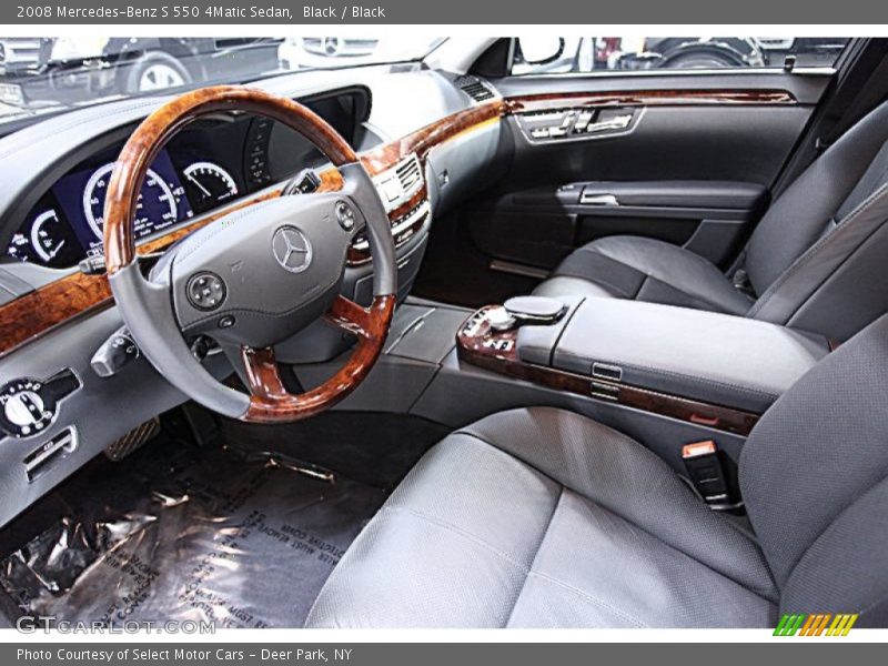 Black / Black 2008 Mercedes-Benz S 550 4Matic Sedan