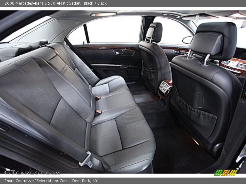 Black / Black 2008 Mercedes-Benz S 550 4Matic Sedan