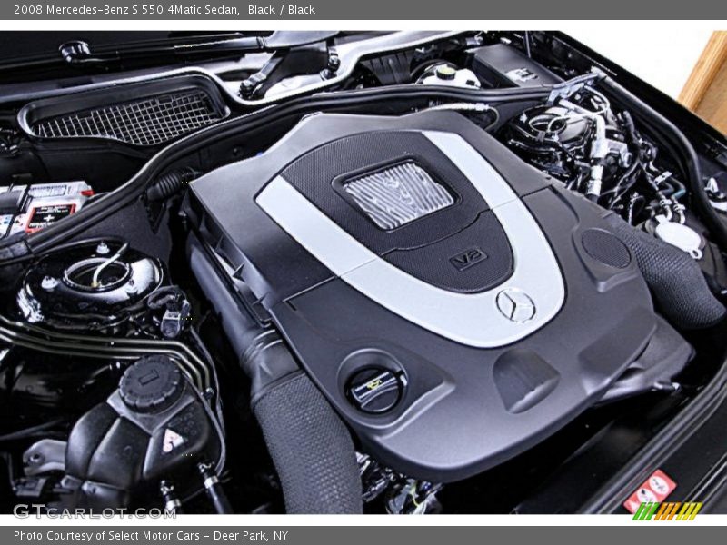 Black / Black 2008 Mercedes-Benz S 550 4Matic Sedan