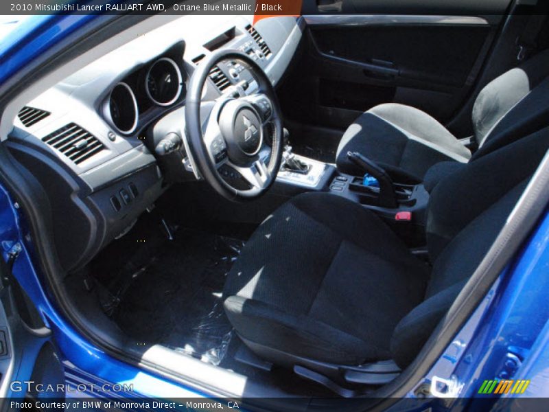 Octane Blue Metallic / Black 2010 Mitsubishi Lancer RALLIART AWD