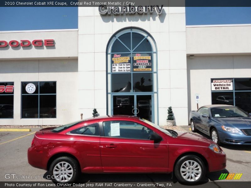 Crystal Red Tintcoat Metallic / Gray 2010 Chevrolet Cobalt XFE Coupe