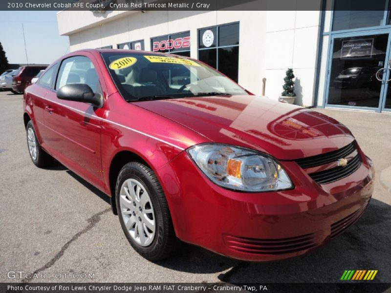 Crystal Red Tintcoat Metallic / Gray 2010 Chevrolet Cobalt XFE Coupe