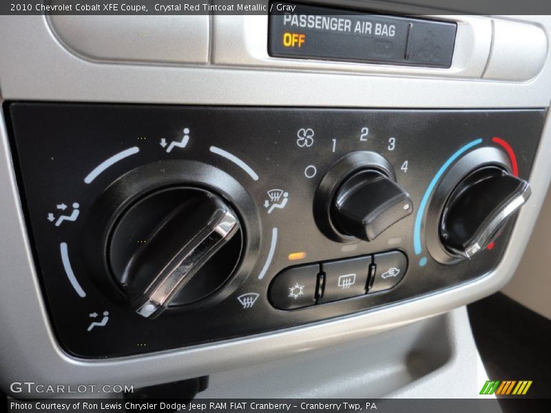 Controls of 2010 Cobalt XFE Coupe