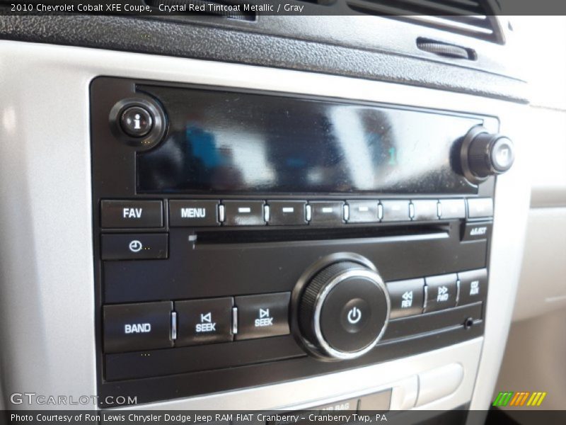 Controls of 2010 Cobalt XFE Coupe