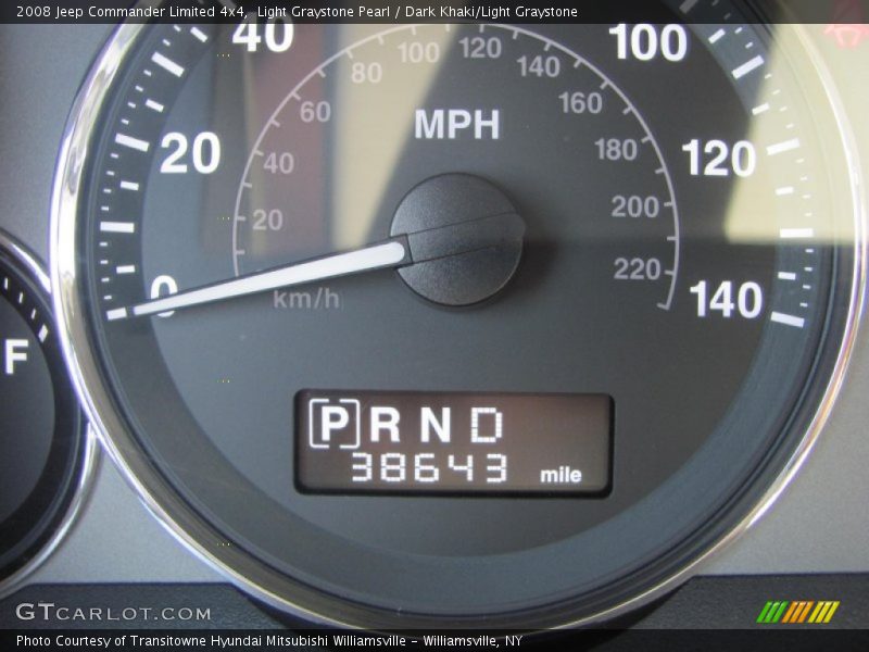 Light Graystone Pearl / Dark Khaki/Light Graystone 2008 Jeep Commander Limited 4x4