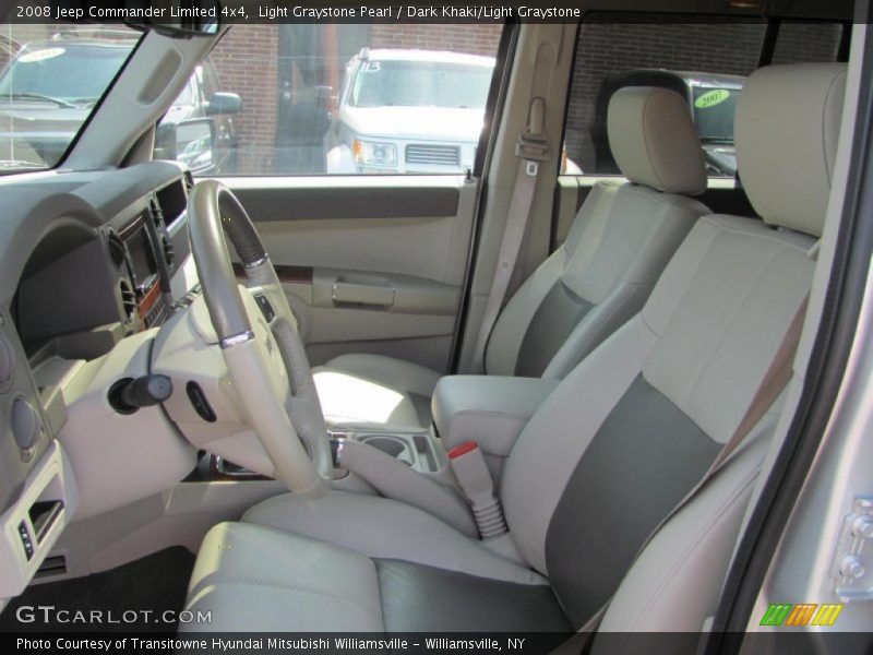 Light Graystone Pearl / Dark Khaki/Light Graystone 2008 Jeep Commander Limited 4x4